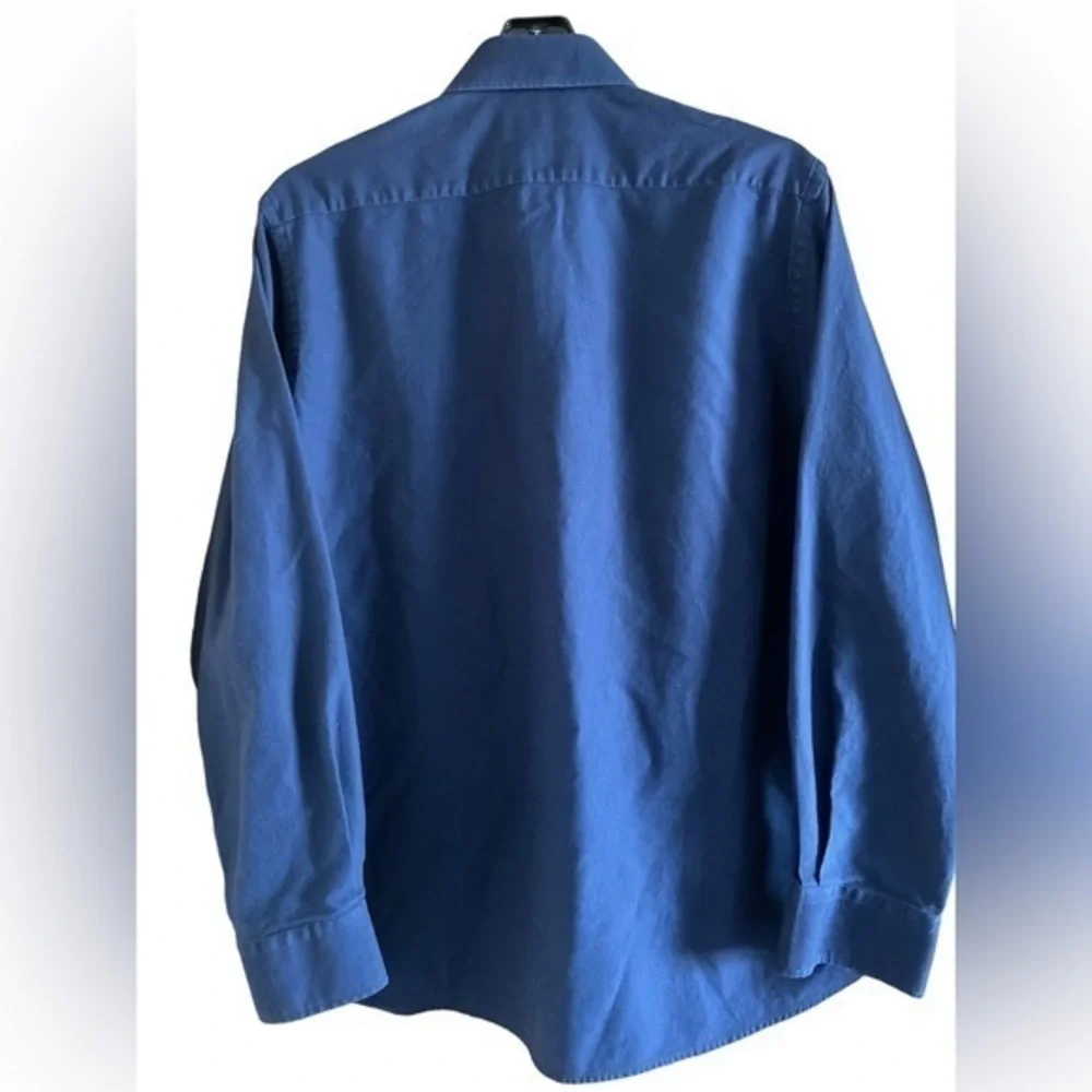 Urbana Celestial Men’s Dress Shirt Egyptian Cotton‎ Navy Large Office Interview